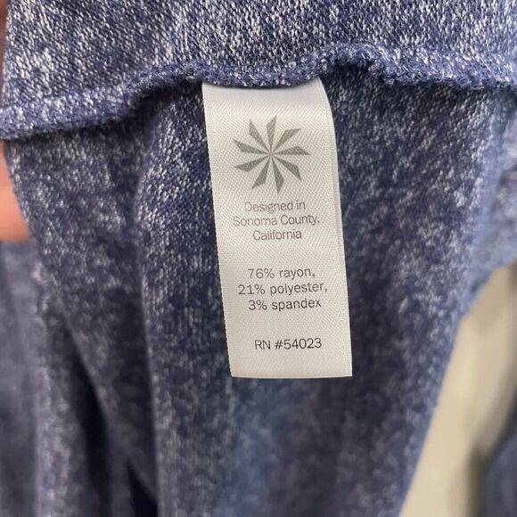 Athleta Blue Heather Grateful Cowl Neck Top - Size: XL - Picture 6 of 6